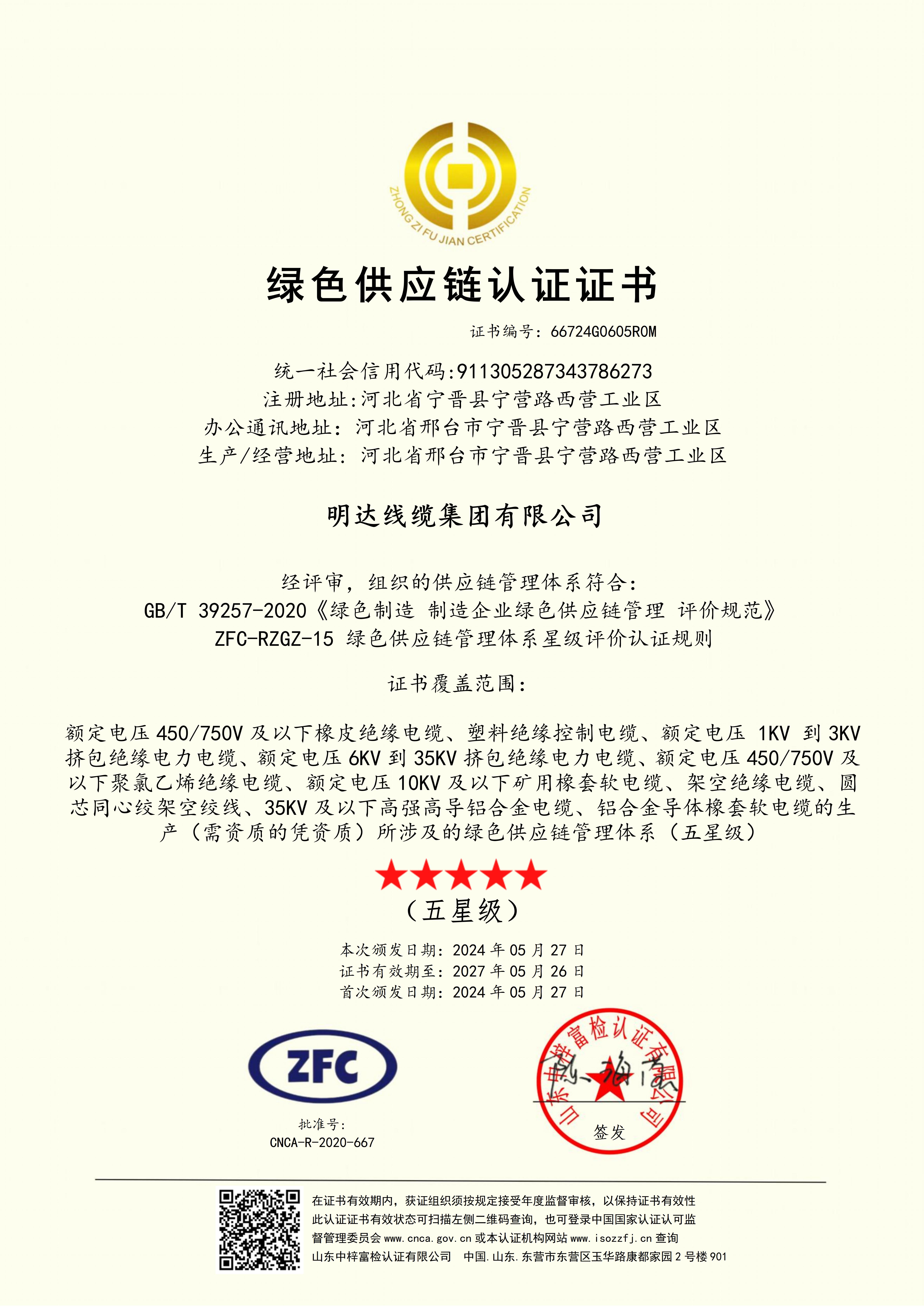S36沙龙国际通过“绿色供应链”认证